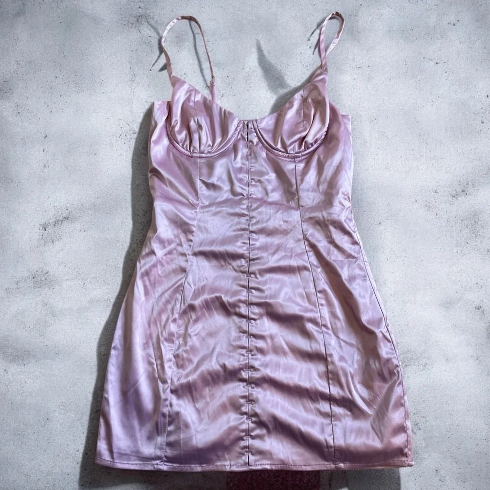 Lovers and Friends Revolve Ramona bustier dress light pink small - Picture 3 of 8